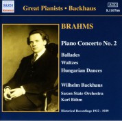 Brahms: Piano Concerto No. 2 / Waltzes, Op. 39 (Backhaus) (1932-1939) - CD