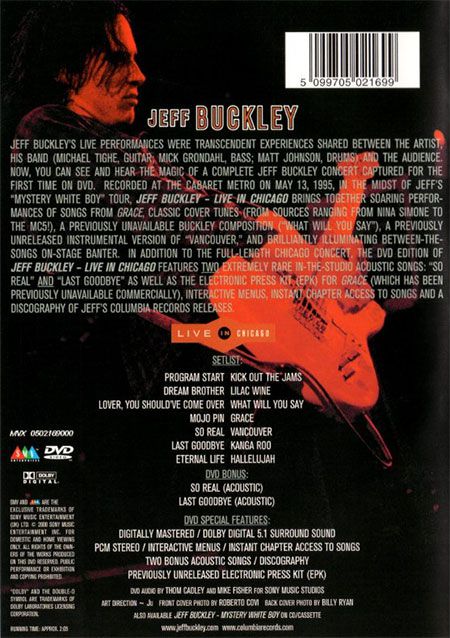 Jeff Buckley: Live in Chicago - DVD Foto #2