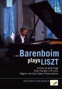 Daniel Barenboim: Barenboim plays Liszt (Annees de pelerinage / Piano Sonata in B Minor / Verdi and Wagner Opera Transcriptions) - DVD