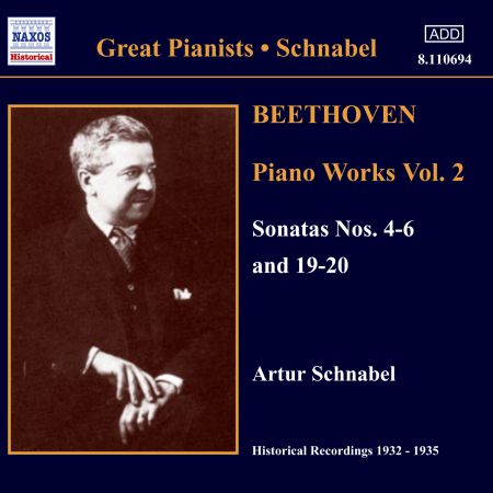 Artur Schnabel: Beethoven: Piano Sonatas No: 4, 5, 6, 19, 20 (1932-1935) - CD