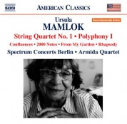 Armida Quartet, members Spectrum Concerts Berlin: Mamlok: String Quartet No. 1 - Polyphony No. 1 - CD