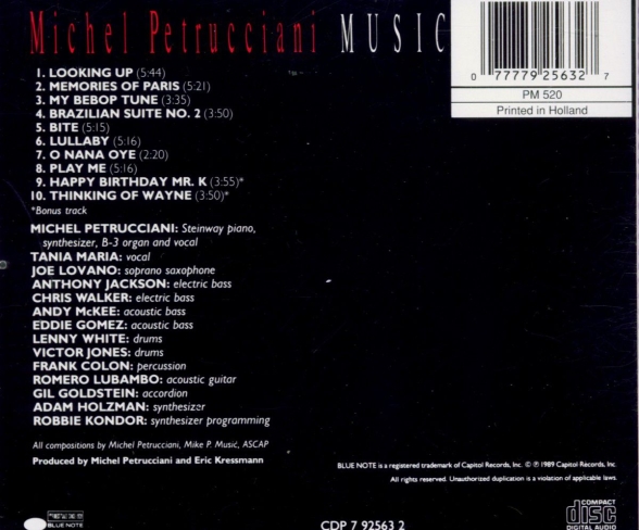 Michel Petrucciani: Music - CD Foto #2