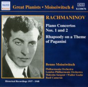 Benno Moiseiwitsch: Rachmaninov: Piano Concertos Nos. 1 and 2 (Moiseiwitsch, Vol. 4) (1937-1948) - CD