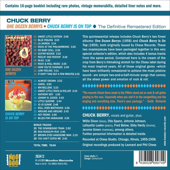 Chuck Berry: One Dozen Berrys + Chuck Berry Is On Top + 4 Bonus Tracks - CD Foto #2