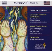 Alban Gerhardt, Barcelona Symphony and Catalonia National Orchestra, Karl Anton Rickenbacher: Frederick Jacobi: Concerto for Violoncello and Orchestra / Sabbath Evening Service / Hagiographa - CD