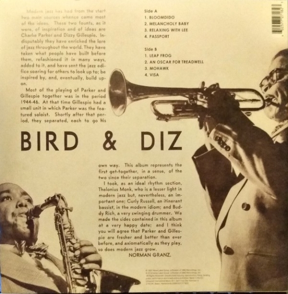 Charlie Parker, Dizzy Gillespie: Bird & Diz - Plak Foto #2