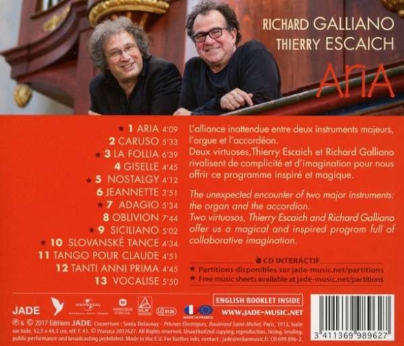 Richard Galliano, Thierry Escaich: Aria - CD Foto #2