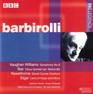 John Barbirolli: Williams, Bax, Rawsthorne, Elgar - CD