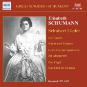 Elisabeth Schumann: Schumann, Elisabeth: Schubert Lieder (1927-1945) - CD