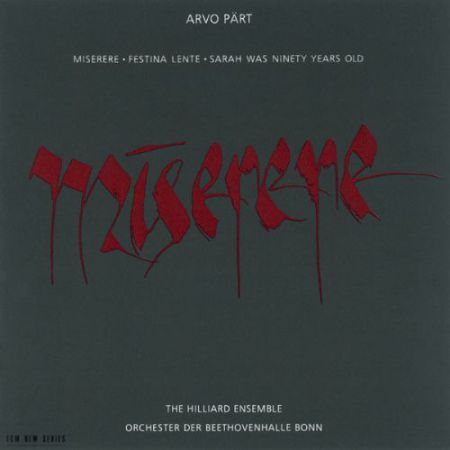 The Hilliard Ensemble, Paul Hillier: Arvo Part: Miserere - CD