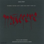 The Hilliard Ensemble, Paul Hillier: Arvo Part: Miserere - CD