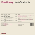 Don Cherry: Live in Stockholm - Plak Foto #3