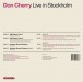 Live in Stockholm - Plak