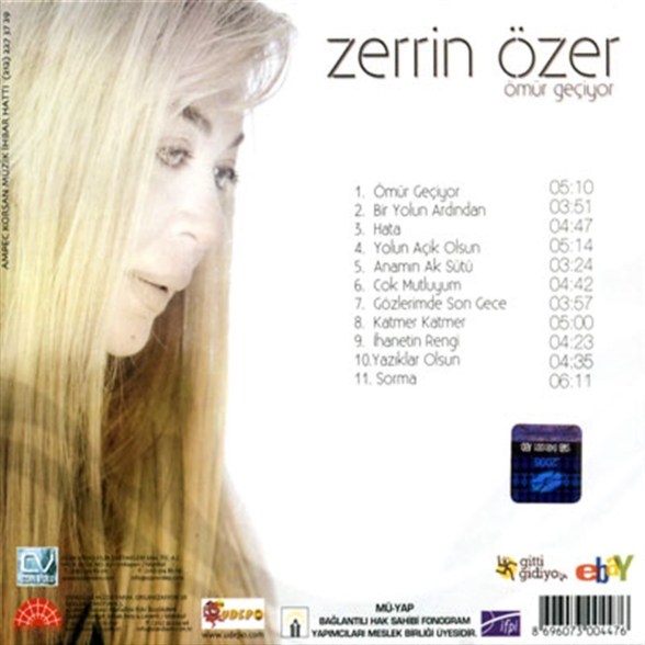 Zerrin Özer: Ömür Geçiyor - CD Foto #2