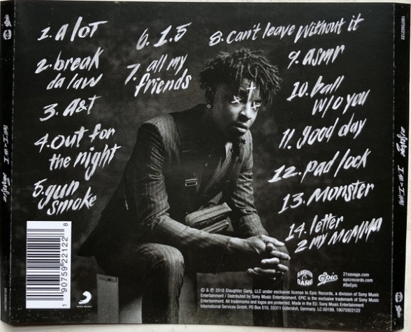 21 Savage: I Am > I Was - CD Foto #2