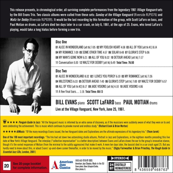 Bill Evans: The Village Vanguard Sessions - CD Foto #2