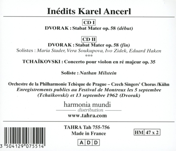 Karel Ancerl: L'Art de - CD Foto #2