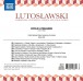 Lutoslavski: Symphonies, Concertos, Choral and Vocal Works - CD