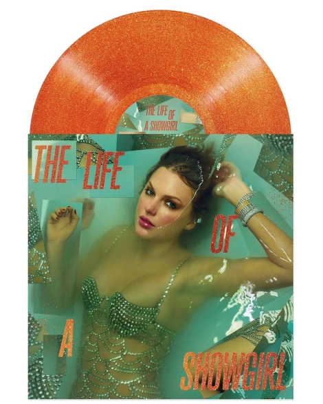 Taylor Swift: The Life Of A Showgirl (Portofino Orange Glitter Vinyl) - Plak Foto #2
