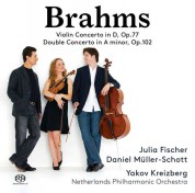 Julia Fischer, Daniel Müller-Schott, Yakov Kreizberg, Netherlands Philharmonic Orchestra: Brahms: Violin Concerto in D, Op. 77 & Double Concerto in A Minor, Op. 102 - SACD