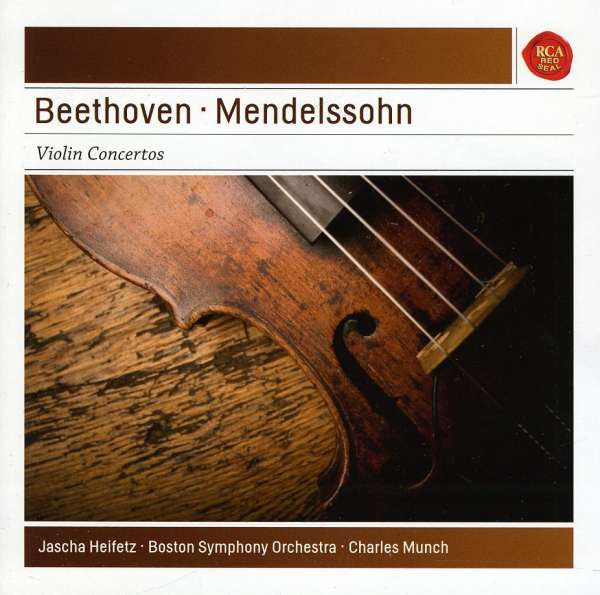 Jascha Heifetz Charles Munch Boston Symphony Orchestra Beethoven