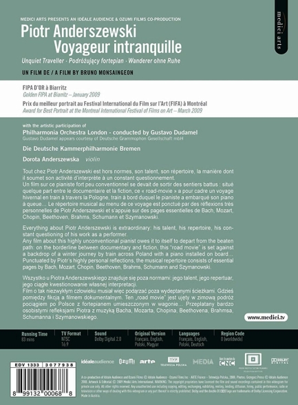 Piotr Anderszewski - "Unquiet Traveller" (a film by Bruno Monsaingeon) - DVD Foto #2