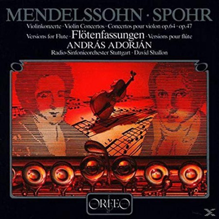 Radio-Sinfonieorchester Stuttgart, David Shallon, Andras Adorjan: Mendelssohn, Spohr: Violin Concerto, Vers. Flute - Plak