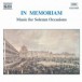 In Memoriam - Music for Solemn Occasions - CD