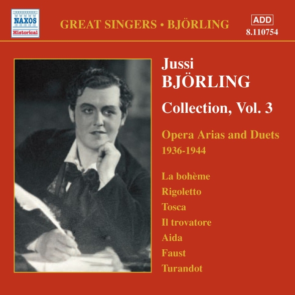 Bjorling, Jussi: Bjorling Collection, Vol. 3: Opera Arias and Duets (1936-1944) - CD Foto #1