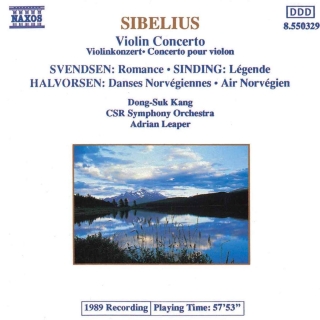 Jean Sibelius, Dong-Suk Kang, Bratislava CSR Symphony Orchestra, Adrian Leaper: Sibelius: Violin Concerto / Sinding: Legende / Halvorsen: Norwegian Dances - CD