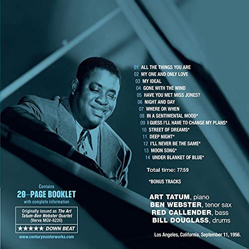 Art Tatum, Ben Webster: Art Tatum & Ben Webster Quartet - CD Foto #2