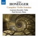 Honegger: Complete Violin Sonatas - CD