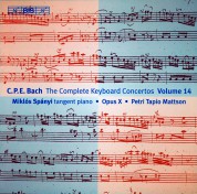 Miklós Spányi, Opus X Ensemble: C.P.E. Bach: Keyboard Concertos, Vol. 14 - CD