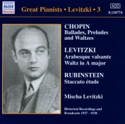 Mischa Levitzki: Levitzki, Mischa: Complete Recordings, Vol.  3 (1927-1938) - CD
