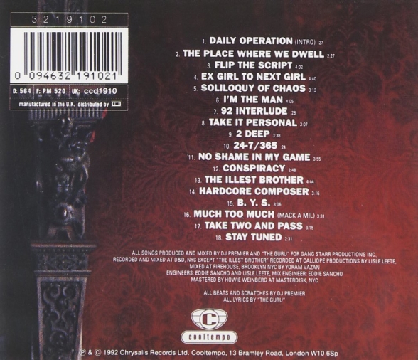 Gang Starr: Daily Operation - CD Foto #2