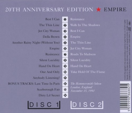 Queensryche: Empire - 20Th Anniversary Edition - CD Foto #2