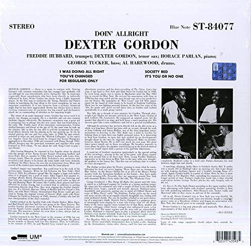 Dexter Gordon: Doin' Allright - Plak Foto #2