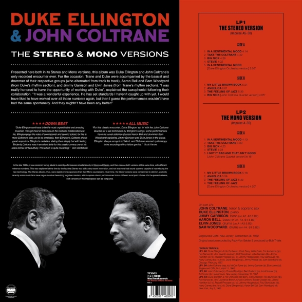 Duke Ellington, John Coltrane: Duke Ellington & John Coltrane (Stereo and Mono Versions) - Plak Foto #2