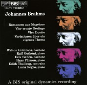 Walton Grönroos, Ralf Gothóni, Hans Pålsson, Edith Thallaug, Erland Hagegård, Lucia Negro: Brahms: Songs - CD