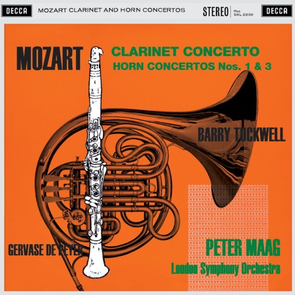 Gervase de Peyer, Barry Tuckwell, London Symphony Orchestra, Peter Maag: Mozart: Clarinet Concerto - Plak Foto #1