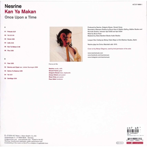 Nesrine Belmokh: Kan Ya Makan - Once Upon A Time - Plak Foto #2