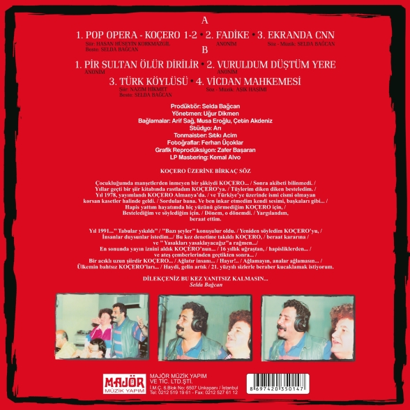 Ahmet Kaya, Selda Bağcan: Koçero - Plak Foto #2