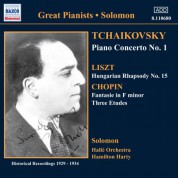 Solomon Cutner: Tchaikovsky: Piano Concerto No. 1/ Chopin: Etudes (Solomon) (1929-1930) - CD