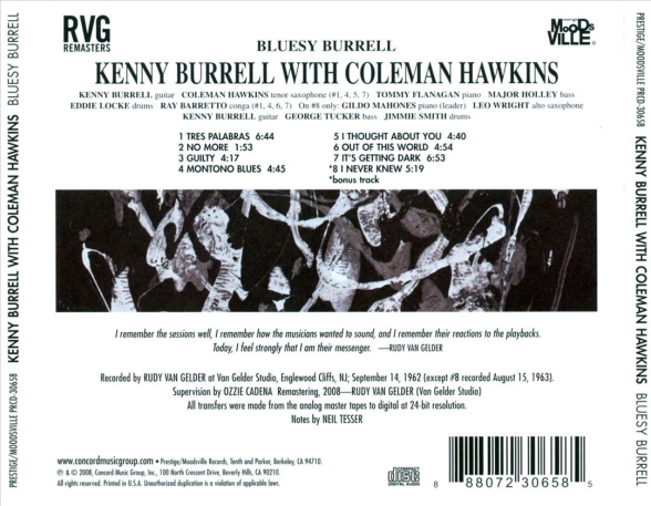 Kenny Burrell, Coleman Hawkins: Bluesy Burrell - CD Foto #2