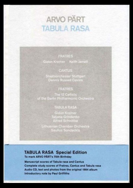 Arvo Part: Tabula Rasa (Special Edition) - CD