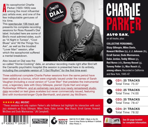 Charlie Parker: Complete Dial Sessions - CD Foto #2