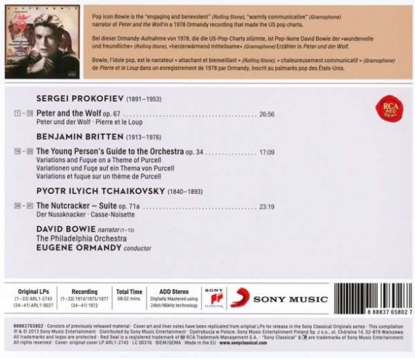 David Bowie, Eugene Ormandy, Philadelphia Orchestra: Prokofiev:Peter and the Wolf - CD Foto #2