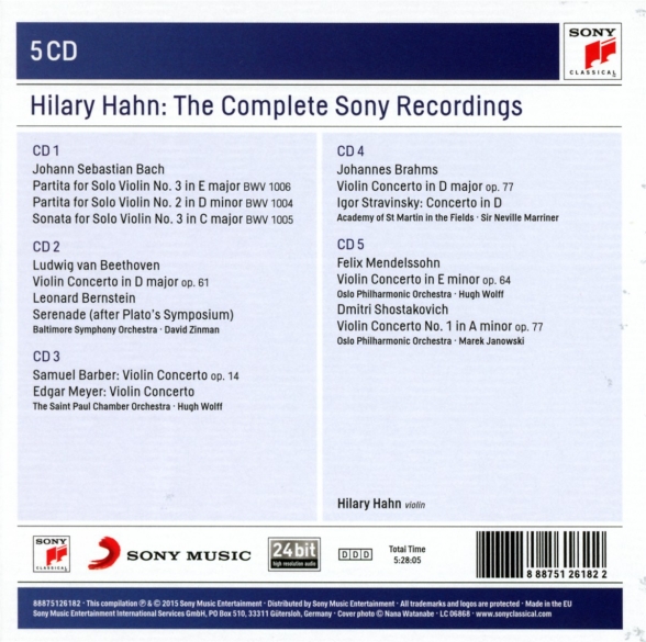 Hilary Hahn: The Complete Sony Recordings - CD Foto #2