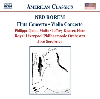 José Serebrier: Rorem: Violin Concerto - Flute Concerto - Pilgrims - CD
