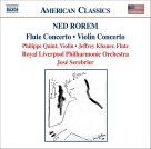 José Serebrier: Rorem: Violin Concerto - Flute Concerto - Pilgrims - CD Foto #1